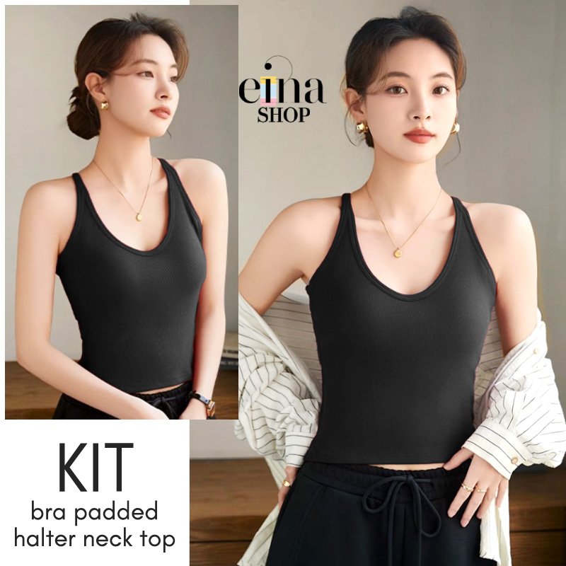 Kit Bra Padded Halter Neck Top - Image 6