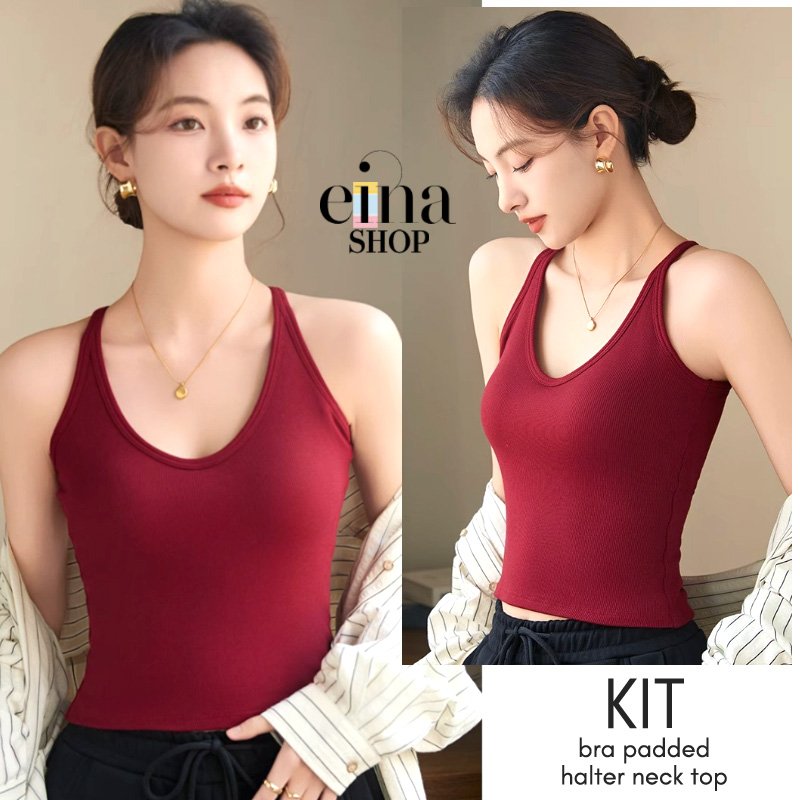 Kit Bra Padded Halter Neck Top - Image 9