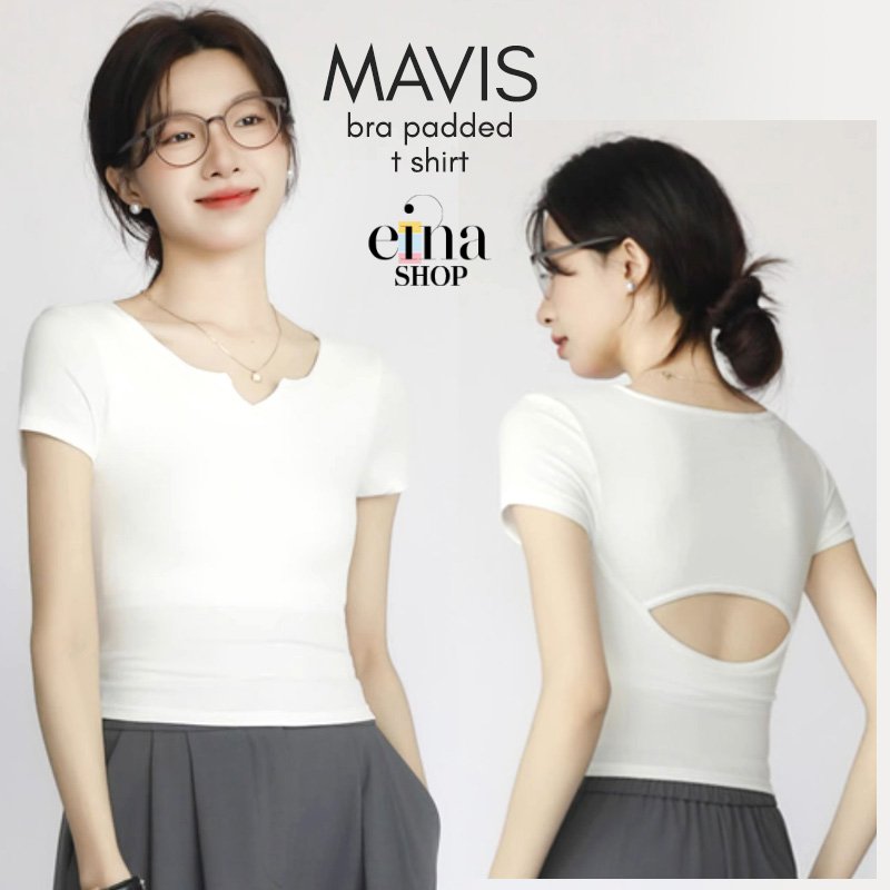 Mavis Bra Padded Hollow Back T Shirt - Image 8