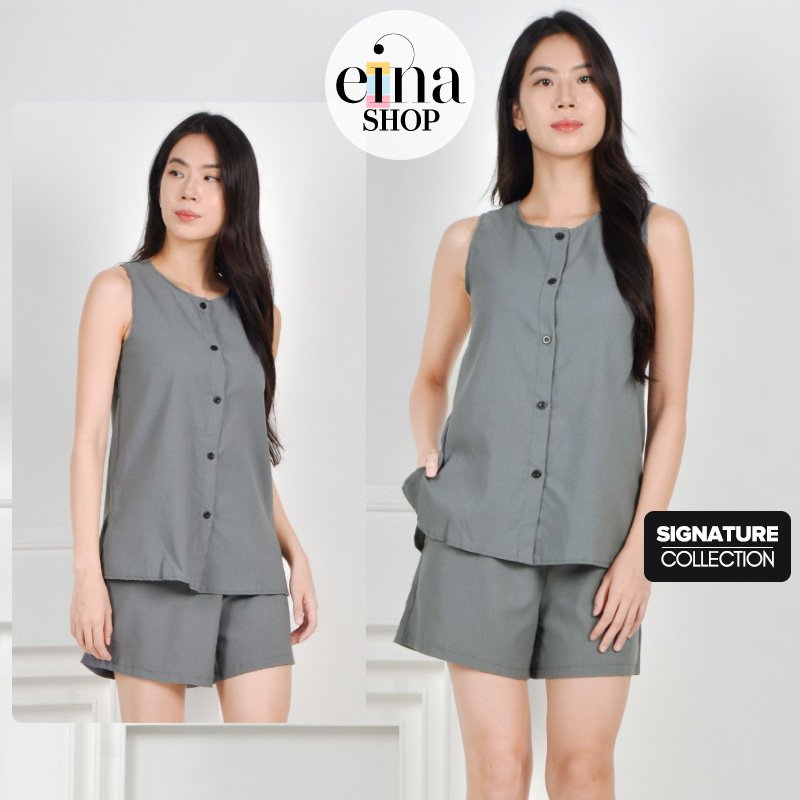 Jeeyi Sleeveless Top & Shorts 2 Piece Set Signature Collection - Image 2