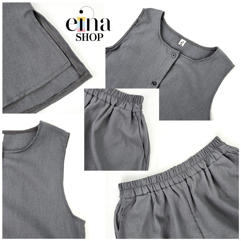 Jeeyi Sleeveless Top & Shorts 2 Piece Set Signature Collection - Image 4