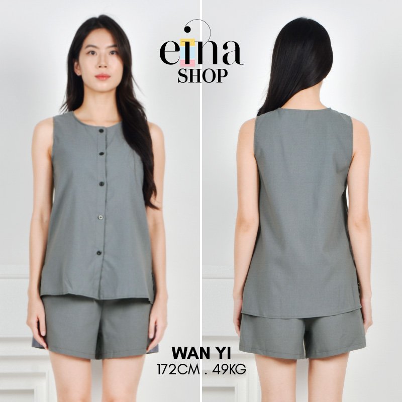 Jeeyi Sleeveless Top & Shorts 2 Piece Set Signature Collection - Image 5