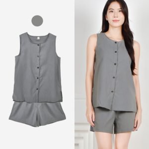 Jeeyi Sleeveless Top & Shorts 2 Piece Set Signature Collection