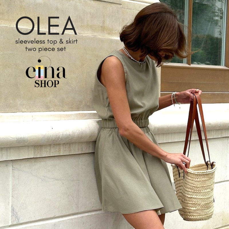 Olea Sleeveless Top & Skirt 2 Piece Set Signature Collection - Image 6