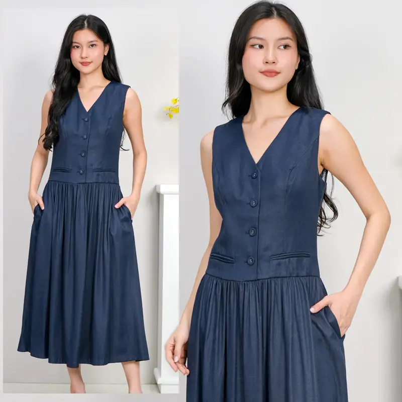 Ivey V Neck Maxi Dress