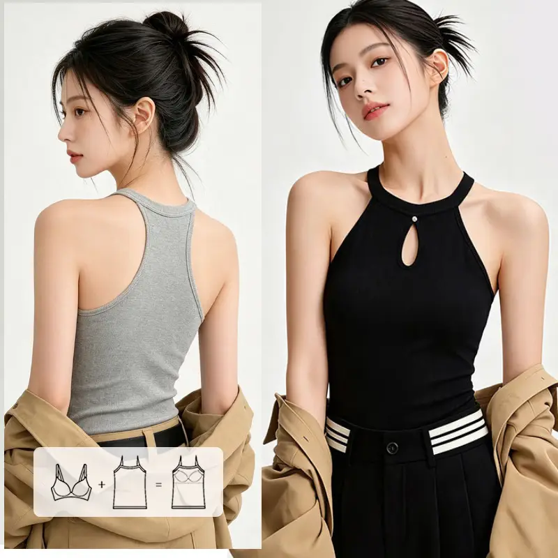 Clara Halter Neck Bra Padded Top